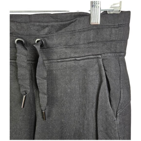 Athleta Black Wide Leg Elastic Waist Baggy Lounge Pants Size Small - Picture 7 of 11